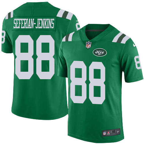Nike Jets #88 Austin Seferian-Jenkins Green Men's Stitched NFL Elite Rush Jersey - Click Image to Close